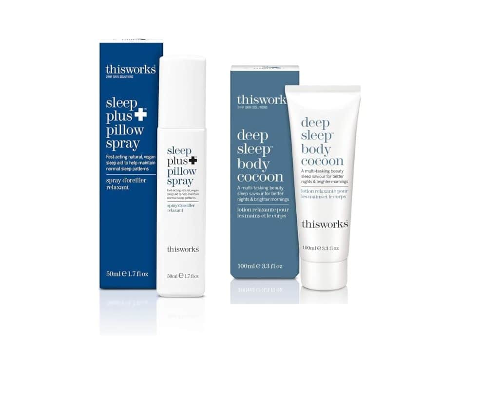 Thisworks body lotion and pillow spray